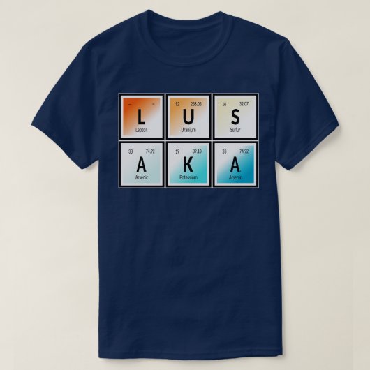 Stadtplan von Lusaka T-Shirt (Design vorne)