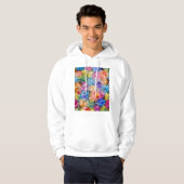 Stadtplan von Madrid Spanien Hoodie (Vorne ganz)