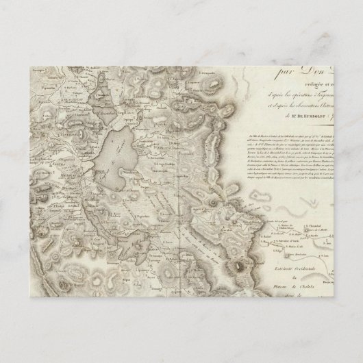 Stadtplan von Mexiko Postkarte (Vorderseite)