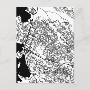 Stadtplan von Mwanza Tansania Postkarte