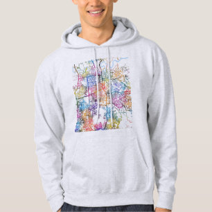 Stadtplan von Pekanbaru Indonesien Hoodie