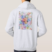 Stadtplan von Peking China Hoodie (Rückseite)