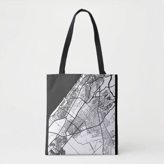 Stadtplan von Rabat Marokko Tasche (Vorderseite)