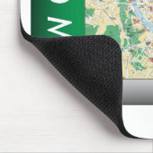 Stadtplan von Rom Mousepad (Ecke)