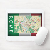 Stadtplan von Rom Mousepad (Mit Mouse)