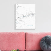 Stadtplan von Sarajevo Leinwanddruck (Insitu (Wohnzimmer))