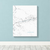 Stadtplan von Sarajevo Leinwanddruck (Insitu (Holzboden))