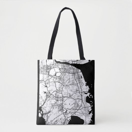 Stadtplan von Taizhou, China Tasche (Vorderseite)