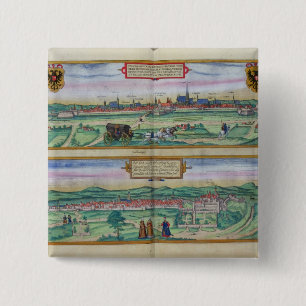 Stadtplan von Wien und von Buda, von 'Civitates Button