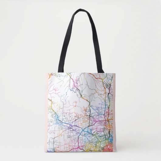 Stadtplan von Xianyang, China Tasche (Vorderseite)