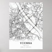 Stadtplan Wien Poster (Vorne)