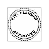 Stadtplaner Genehmigte Briefmarke Gummistempel (Prägung)