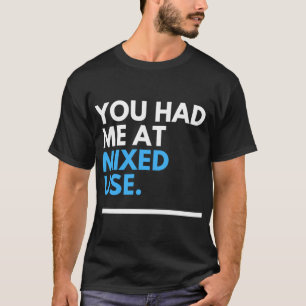 Stadtplaner Mied Nutzung Entwicklung Blaue Familie T-Shirt