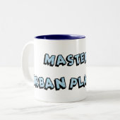 Stadtplanung Zweifarbige Tasse (Vorderseite Links)
