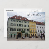 Stadtplatz Bratilava Postkarte (Vorne/Hinten)