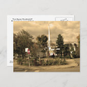 Stadtplatz Woodstock, NY Postkarte (Vorne/Hinten)