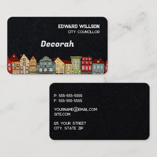 Stadtrat Visitenkarte (Vorne/Hinten)