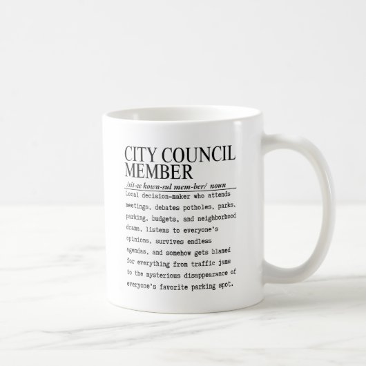 Stadtratsmitglied Kaffeetasse (Rechts)