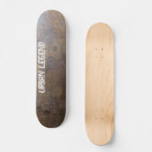 Stadtrecht | Industrial Grunge Metal Skateboard (Vorderseite)