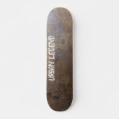 Stadtrecht | Industrial Grunge Metal Skateboard (Vorne)