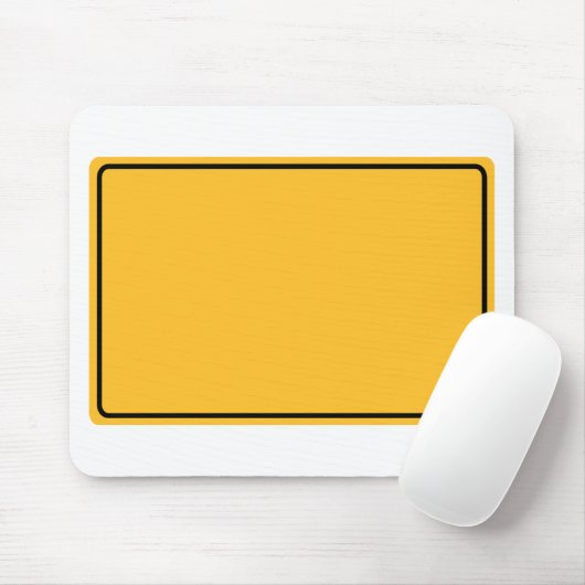 Stadtschild für eigenen Text Mousepad (Mit Mouse)