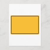 Stadtschild für eigenen Text Postkarte (Vorderseite)