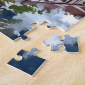 Stadtschneefall | Winter-Wasserfarbenmalerei Puzzle (Seite)