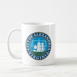Stadtsiegel von Alexandria, Virginia Kaffeetasse