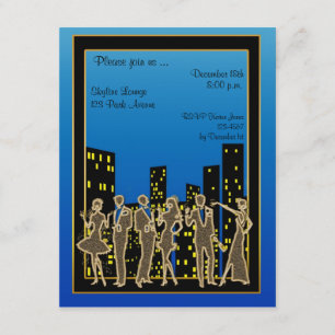 Stadtskyline-Party Einladung