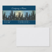 Stadtskyline-Silhouette-Geschäfts-Karte Visitenkarte (Vorne/Hinten)