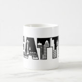 Stadtskyline-Silhouette-Tasse Seattles Washington Kaffeetasse (Mittel)