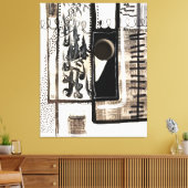 Stadtsprache Leinwand (Insitu (Wohnzimmer))