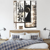 Stadtsprache Leinwanddruck (Insitu (Schlafzimmer))