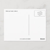 Stadtsteinwerk von Edinburgh Postkarte (Rückseite)