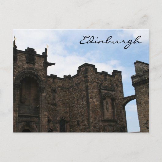Stadtsteinwerk von Edinburgh Postkarte (Vorderseite)