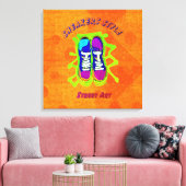 Stadtstil: Street Art Stretched Canvas Print Leinwanddruck (Insitu (Wohnzimmer))