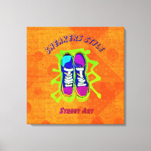 Stadtstil: Street Art Stretched Canvas Print Leinwanddruck