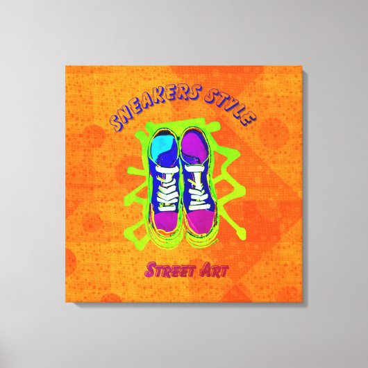 Stadtstil: Street Art Stretched Canvas Print Leinwanddruck (Vorderseite)