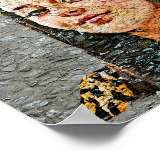 Stadtstraße Art Portrait Wall Deco Poster (Ecke)