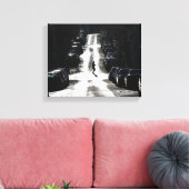 Stadtstraße Leinwanddruck (Insitu (Wohnzimmer))