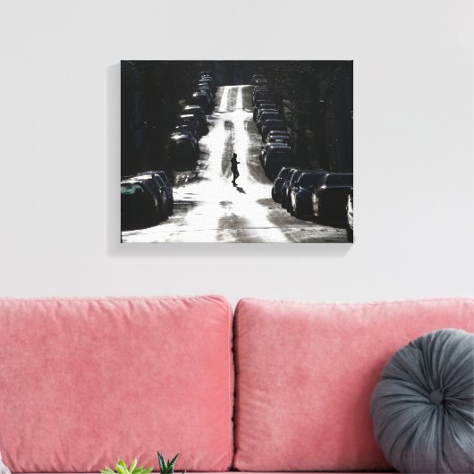 Stadtstraße Leinwanddruck (Insitu (Wohnzimmer))