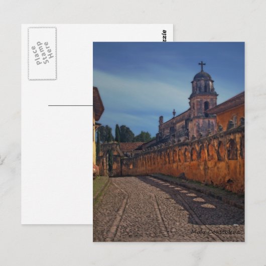 Stadtstraße Postkarte (Vorne/Hinten)