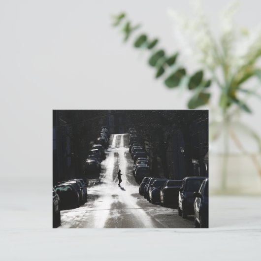 Stadtstraße Postkarte (Stehend Vorderseite)