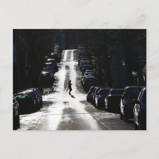 Stadtstraße Postkarte (Vorderseite)