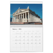 Stadtstraßen der belarussischen Minsk-Architektur Kalender (Feb 2026)