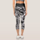 Stadtstraßen Graffiti Capri Leggings (Rückseite)