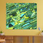 Stadtstruktur Amsterdam Leinwanddruck (Insitu (Wohnzimmer))