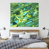 Stadtstruktur Amsterdam Leinwanddruck (Insitu (Schlafzimmer))