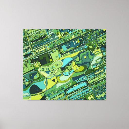 Stadtstruktur Amsterdam Leinwanddruck (Vorderseite)