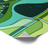 Stadtstruktur Amsterdam Poster (Ecke)